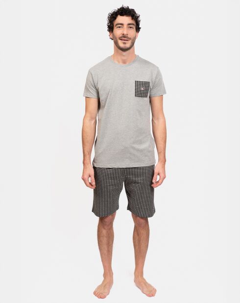 Pyjama court Christian gris