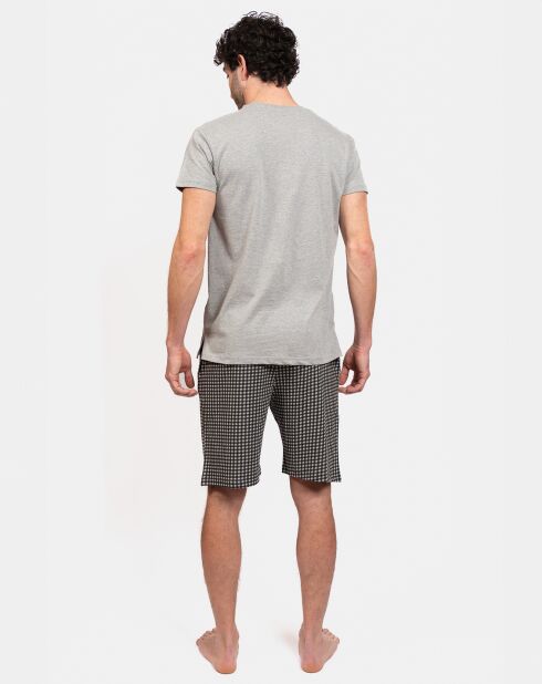 Pyjama court Christian gris