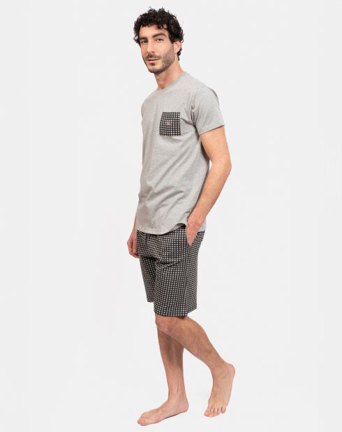 Pyjama court Christian gris