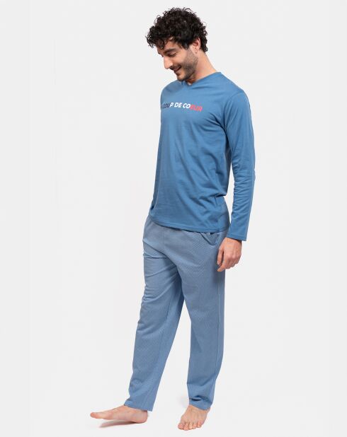 Pyjama long Paul bleu
