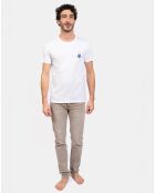 Haut de pyjama Bastien blanc