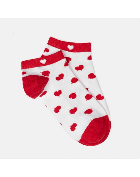 Chaussettes Marine rouge/blanc