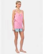 Pyjama court Claire multicolore