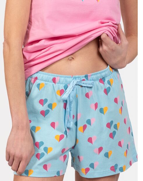 Pyjama court Claire multicolore