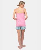 Pyjama court Claire multicolore