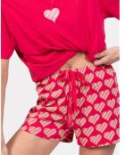 Pyjama court Louison fuchsia