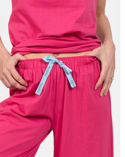 Pyjama court Malia fuchsia