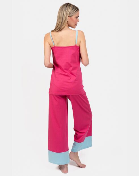 Pyjama court Malia fuchsia