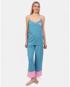 Pyjama court Malia petrole