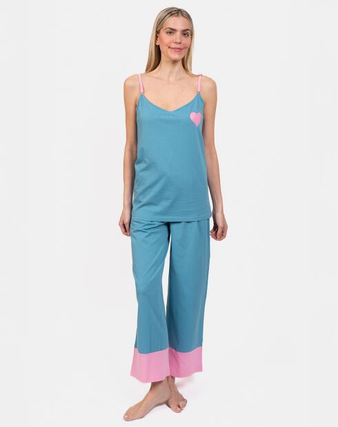 Pyjama court Malia petrole
