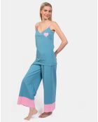 Pyjama court Malia petrole