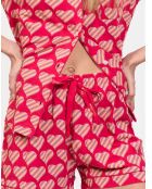 Pyjama court Mollie fuchsia