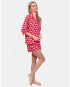 Pyjama court Mollie fuchsia