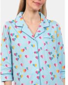 Pyjama court Gabriella bleu