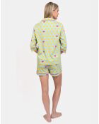 Pyjama court Josie vert