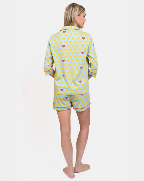 Pyjama court Josie vert