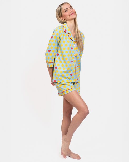 Pyjama court Josie vert