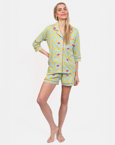 Pyjama court Josie vert