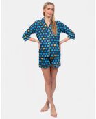 Pyjama court Josie bleu marine