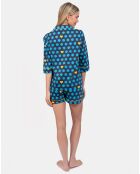 Pyjama court Josie bleu marine
