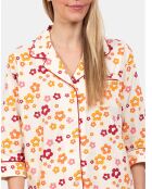 Pyjama court Josie jaune