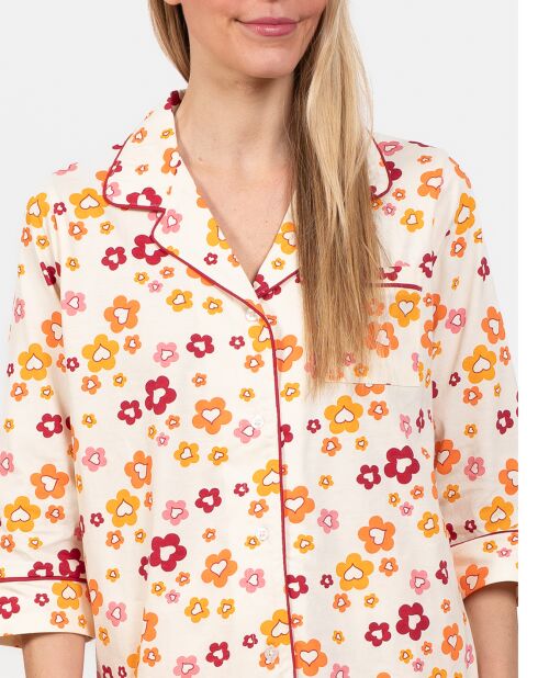 Pyjama court Josie jaune