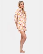 Pyjama court Josie jaune