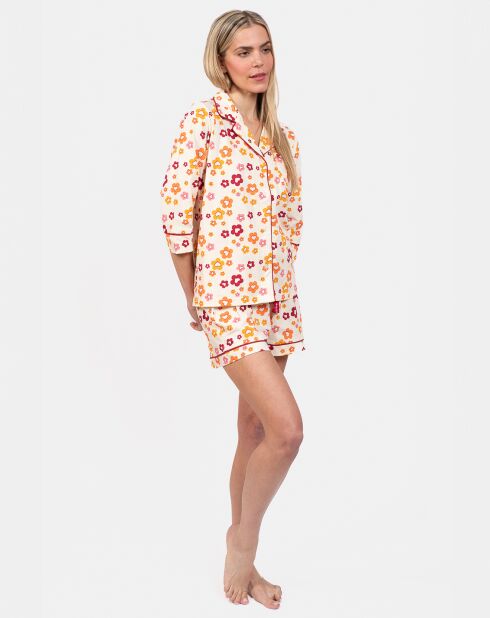 Pyjama court Josie jaune