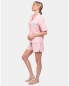 Pyjama court Elisa rose