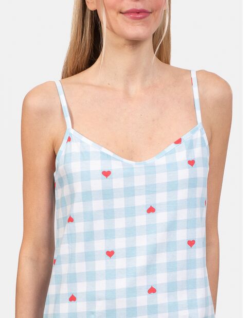 Chemise de nuit Félicia bleu lagon