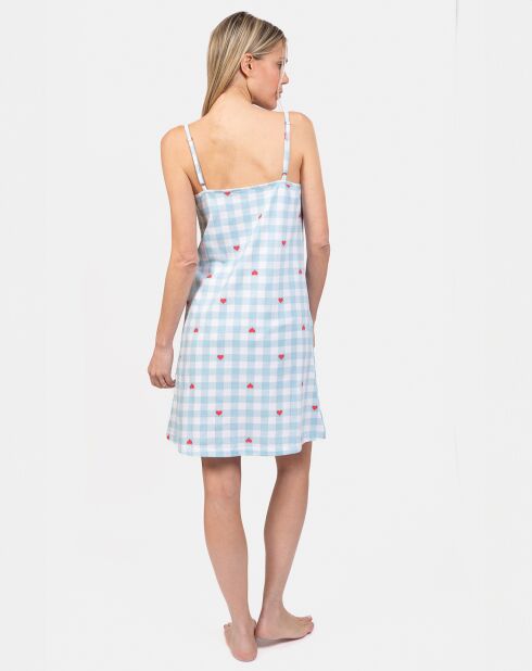 Chemise de nuit Félicia bleu lagon