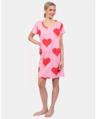 Chemise de nuit Félicie rose