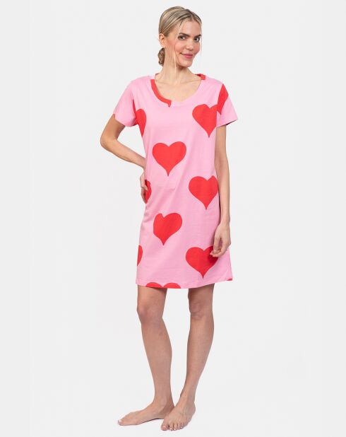 Chemise de nuit Félicie rose