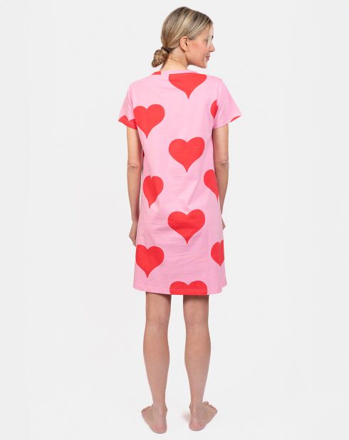 Chemise de nuit Félicie rose