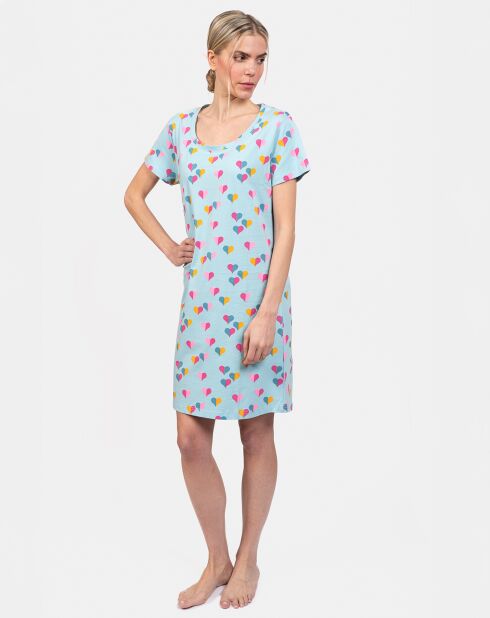 Chemise de nuit Clémentine bleue