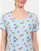 Chemise de nuit Clémentine bleue