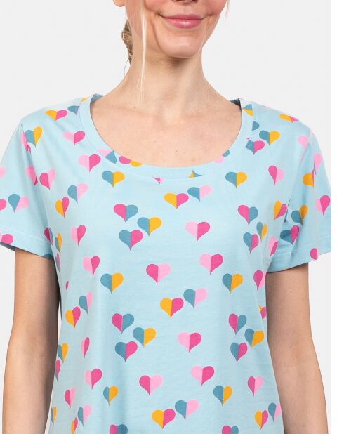 Chemise de nuit Clémentine bleue