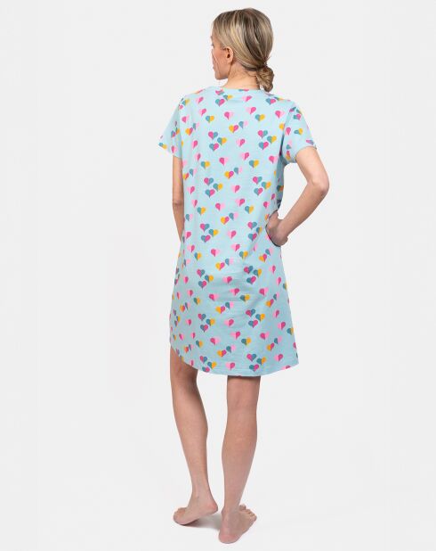 Chemise de nuit Clémentine bleue