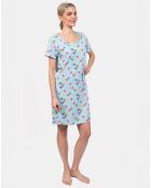 Chemise de nuit Clémentine bleue