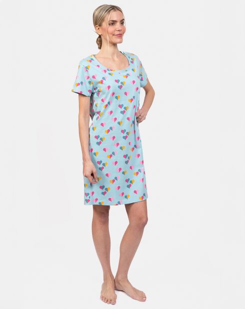 Chemise de nuit Clémentine bleue