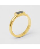 Bague Dona doré noir