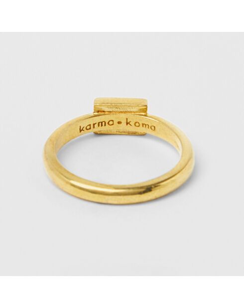 Bague Dona doré noir