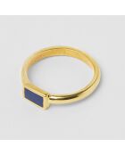 Bague Dona doré bleu foncé