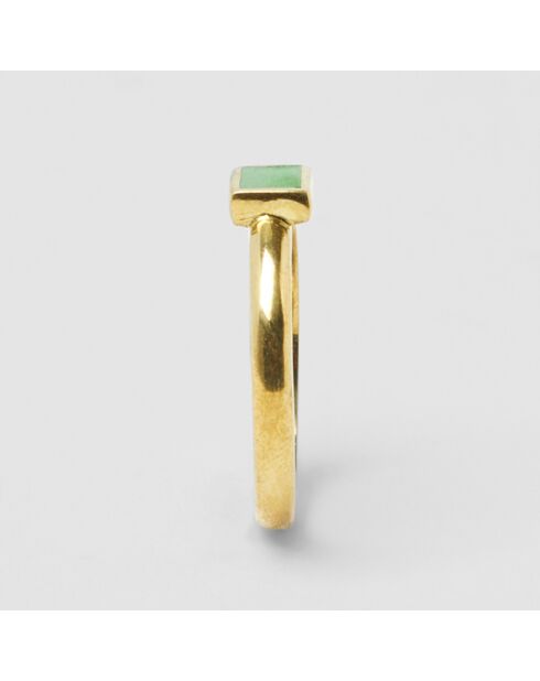 Bague Dona doré vert