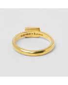 Bague Dona doré vert