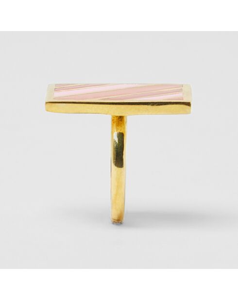 Bague Rainbow doré rose