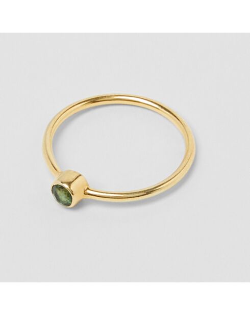 Bague Mini doré vert