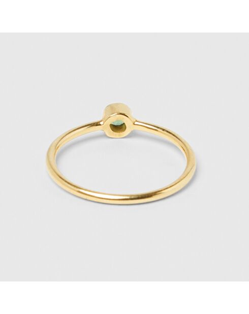Bague Mini doré vert