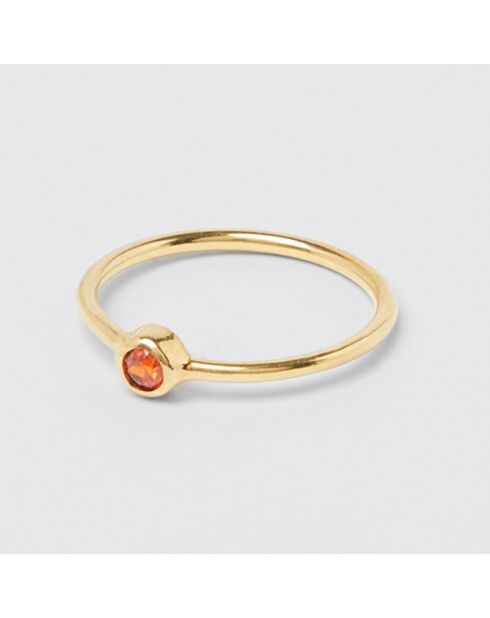 Bague Mini doré orange