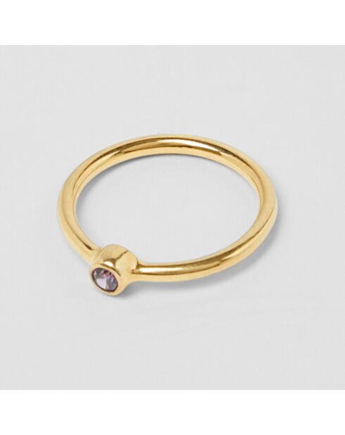 Bague Mini doré rose